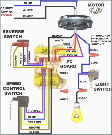 hunter ceiling fan switch wiring diagram 